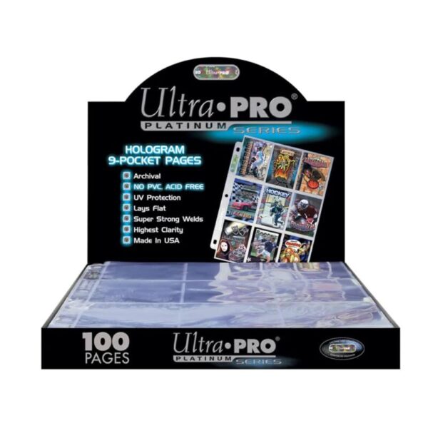 Ultra Pro 9 Pocket Pages Transparent (100 Pages)