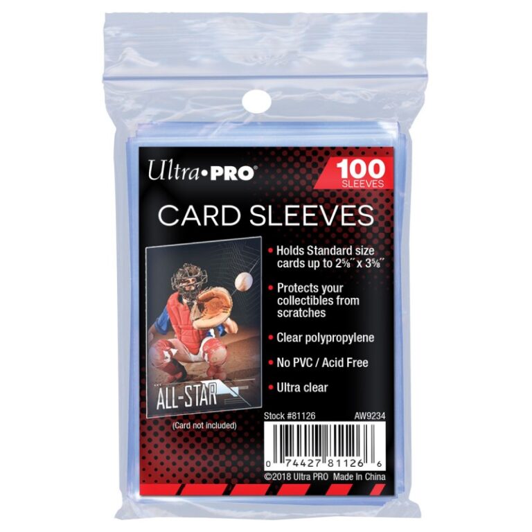 Ultra Pro Penny Sleeves (100 sleeves) Soft sleeves, ideal for inserting cards before placing them into more rigid holders like toploaders or semi-rigids.