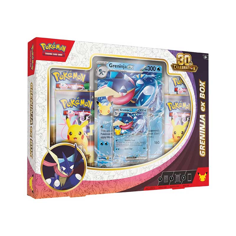 Pokémon 30th Celebration Greninja Ex Box (Live Breaks)
